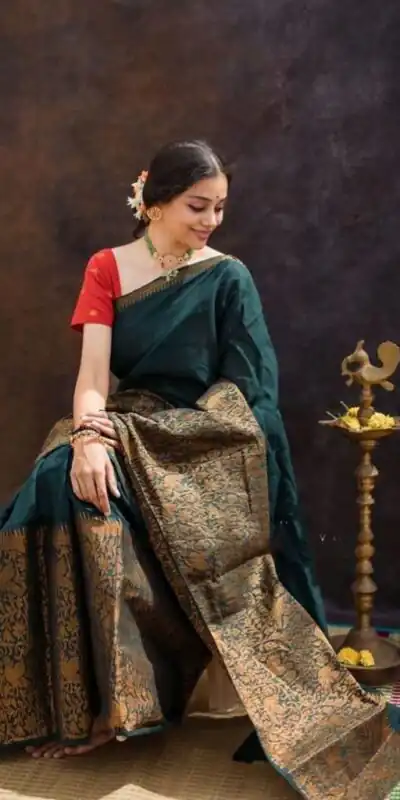 KPR 070 Green Color Soft Lichi Silk Saree with Lace Border & Lace Work. Best Price ₹1349. Delivery 4-6 Working Days. Shop now. | Creative Sarees, Sarees, Bollywood Sarees, Designer Sarees, Embroidered Sarees, Ethnic Saree, Modern Digital sarees, Party Wear Sarees