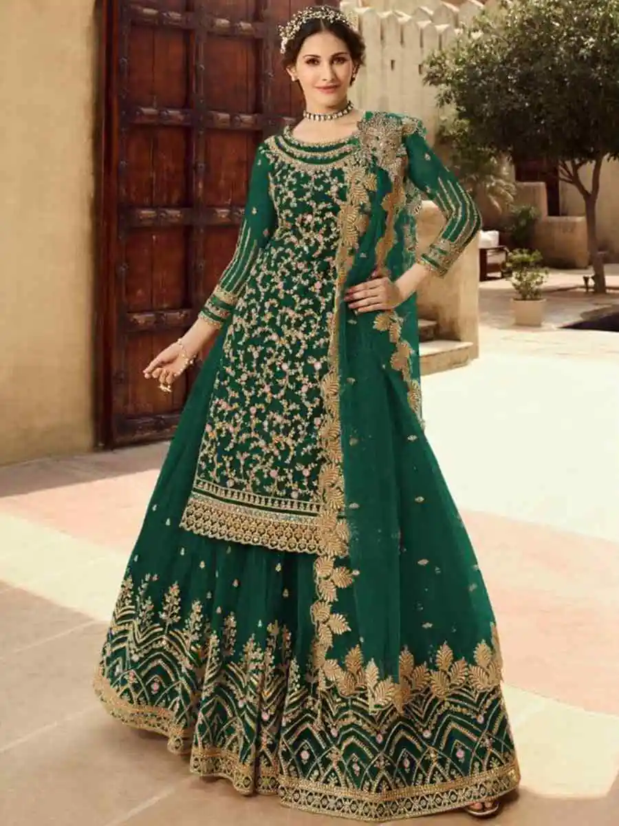 DS 15030 Green Soft Net Salwar Suit Perfect for Wedding, Party, Baisakhi, Makar Sankranti, Pongal – . Special Price ₹2649. Delivery 4-6 Working | Jump Suits, Salwar suit, Casual Suits, Creative suits, Designer Suits, Palazzo Suits, Party Wear Suits, Patiala Suits, Straight Suits