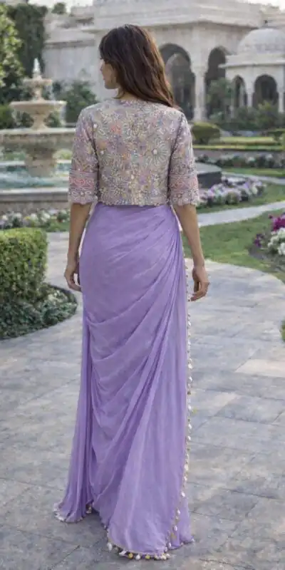 BB 59 Lavender Crep Silk Saree. Perfect for Wedding, Party, Pongal, Reception, Housewarming – Introductory Price ₹2399. Delivery 4-6 Working | Designer Sarees, Sarees, Bollywood Sarees, Creative Sarees, Embroidered Sarees, Ethnic Saree, Modern Digital sarees, Party Wear Sarees