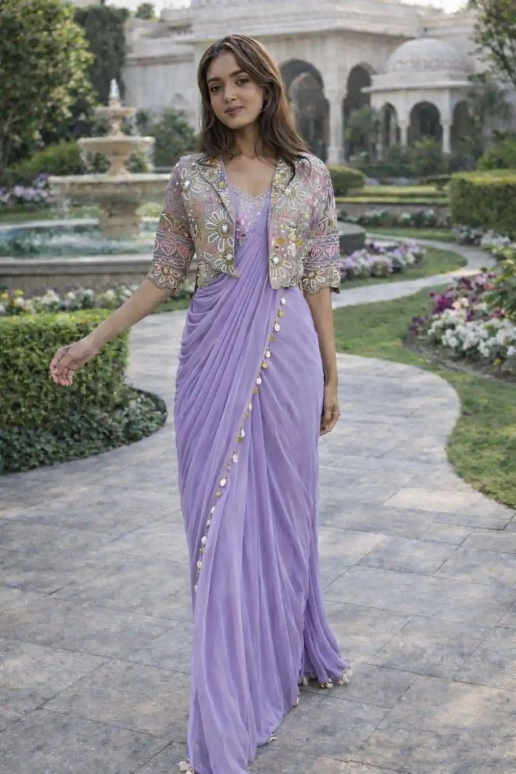 BB 59 Lavender Crep Silk Saree. Perfect for Wedding, Party, Pongal, Reception, Housewarming – Introductory Price ₹2399. Delivery 4-6 Working | Designer Sarees, Sarees, Bollywood Sarees, Creative Sarees, Embroidered Sarees, Ethnic Saree, Modern Digital sarees, Party Wear Sarees