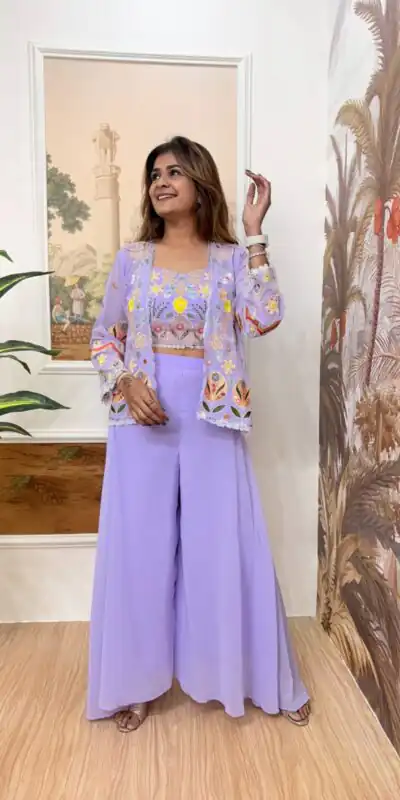 RR 35 Lavender Faux Georgette Salwar Suit Perfect for Wedding, Party, Family Gatherings, Sangeet, Housewarming – . Affordable Price ₹2149. Days | Jump Suits, Salwar suit, Casual Suits, Creative suits, Designer Suits, Palazzo Suits, Party Wear Suits, Patiala Suits, Straight Suits