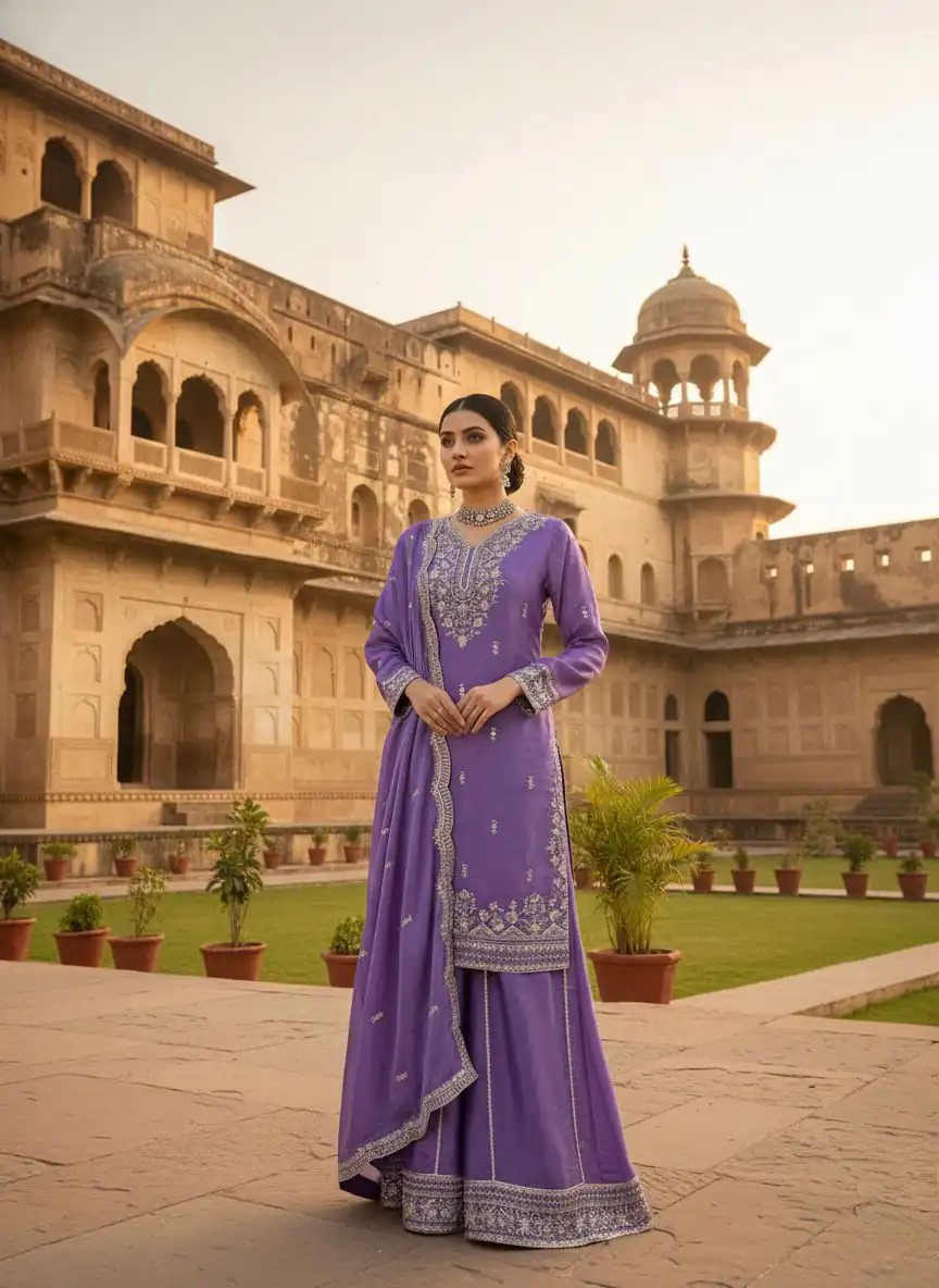 KD 1575 Lavender Zimmy Silk Salwar Suit Perfect for Wedding, Party, Karwa Chauth, Haldi, Eid – . Special Price ₹2149. Delivery 4-6 Working Days. Shop no | Jump Suits, Salwar suit, Casual Suits, Creative suits, Designer Suits, Palazzo Suits, Party Wear Suits, Patiala Suits, Straight Suits