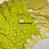 MB 41 Lemon Yellow Color Green Banarasi Silk Zari Weaving Saree . Wedding, Party, Festive, Available at ₹1849 only. Delivery 4-6 Working Days. Shop now. | Designer Sarees, Sarees, Bollywood Sarees, Creative Sarees, Embroidered Sarees, Ethnic Saree, Modern Digital sarees, Party Wear Sarees