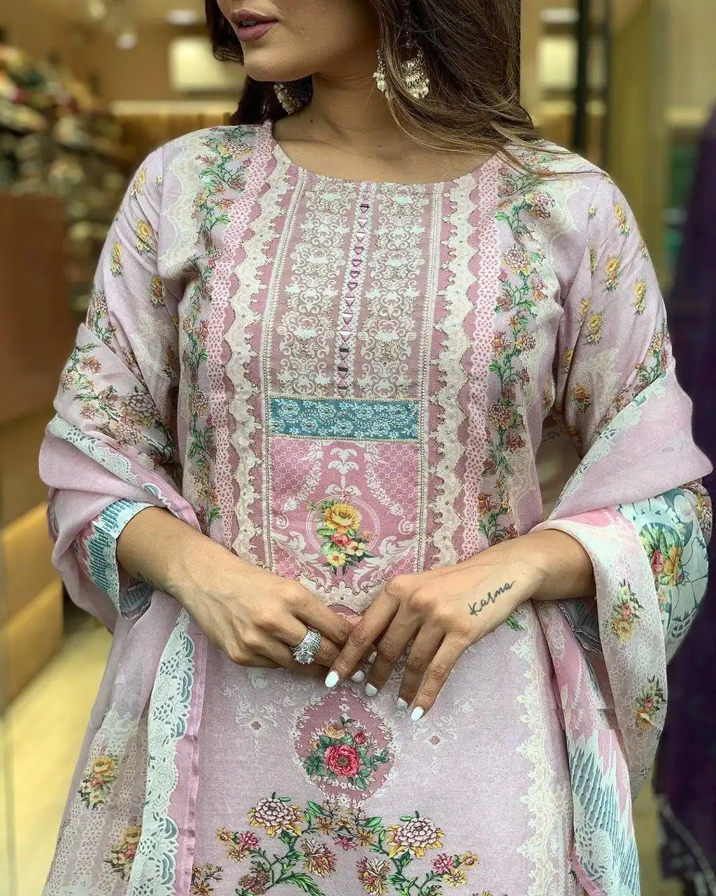 DC G22 Light Pink in Maslin Digital Print Salwar Suit . Wedding, Party, Festive, Events, Introductory Price ₹1749. Delivery 4-6 Working Days. Shop now. | Jump Suits, Salwar suit, Casual Suits, Creative suits, Designer Suits, Palazzo Suits, Party Wear Suits, Patiala Suits, Straight Suits