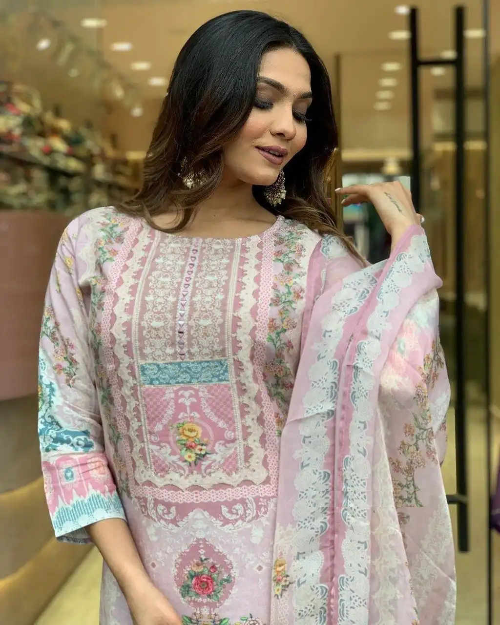 DC G22 Light Pink in Maslin Digital Print Salwar Suit . Wedding, Party, Festive, Events, Introductory Price ₹1749. Delivery 4-6 Working Days. Shop now. | Jump Suits, Salwar suit, Casual Suits, Creative suits, Designer Suits, Palazzo Suits, Party Wear Suits, Patiala Suits, Straight Suits