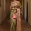KPR 276 Mahendi in Soft Lichi Silk Lace Border & Lace Work Saree . Available at ₹1499 only. Delivery 4-6 Working Days. Shop now. | Designer Sarees, Sarees, Bollywood Sarees, Creative Sarees, Embroidered Sarees, Ethnic Saree, Modern Digital sarees, Party Wear Sarees