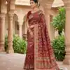 MS 546 Maroon in Color Banarasi Silk Zari Work All Over Saree . Available at ₹1649 only. Delivery 4-6 Working Days. Shop now. | Designer Sarees, Sarees, Bollywood Sarees, Creative Sarees, Embroidered Sarees, Ethnic Saree, Modern Digital sarees, Party Wear Sarees