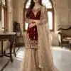 SR 1702 Maroon in Zimmy Choo Silk Lace Work & Embroidery Work Salwar Suit . Affordable Price ₹1949. Delivery 4-6 Working Days. Shop now. | Jump Suits, Tops & Bottoms, Track Suits, Salwar suit, Casual Suits, Creative suits, Designer Suits, Palazzo Suits, Party Wear Suits, Patiala Suits, Straight Suits, Trendy Wear
