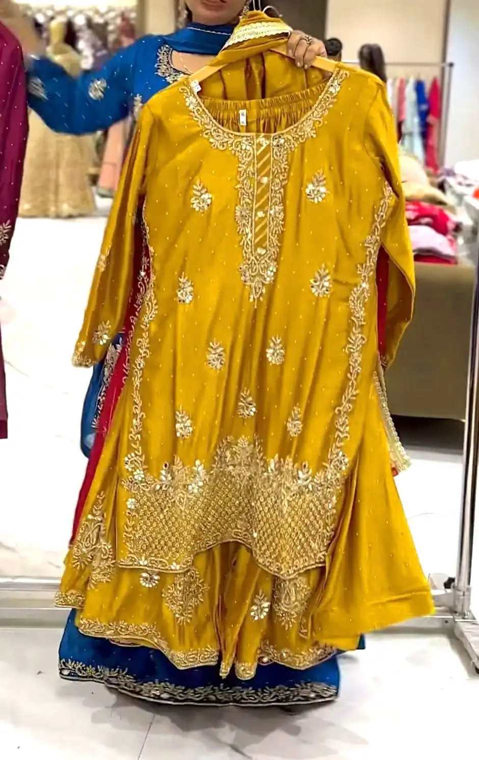 NF 1249 Mustered Color Chinon Silk Salwar Suit with Embroidery Work. Online Get it for ₹2149. Delivery 4-6 Working Days. Shop now. | Jump Suits, Casual Suits, Creative suits, Designer Suits, Palazzo Suits, Party Wear Suits, Patiala Suits, Straight Suits