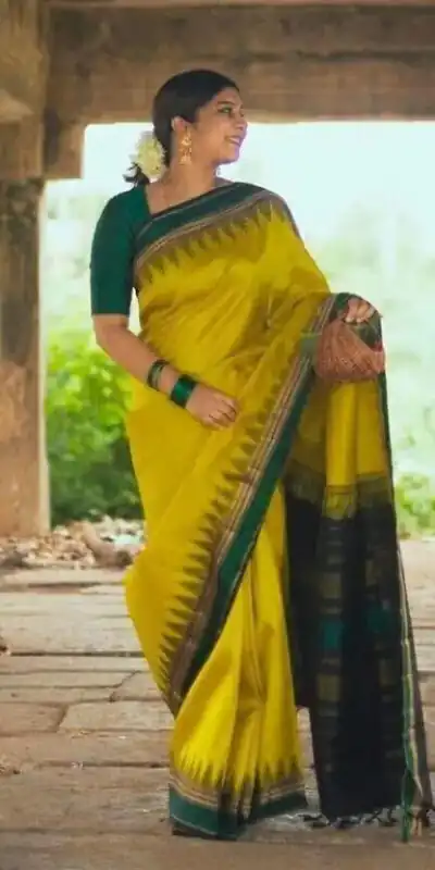 KPR 249 Mustered Color Soft Lichi Silk Saree with Lace Border & Lace Work. Best Price âš1449. Delivery 4-6 Working Days. Shop now. | Designer Sarees, Sarees, Bollywood Sarees, Creative Sarees, Embroidered Sarees, Ethnic Saree, Modern Digital sarees, Party Wear Sarees