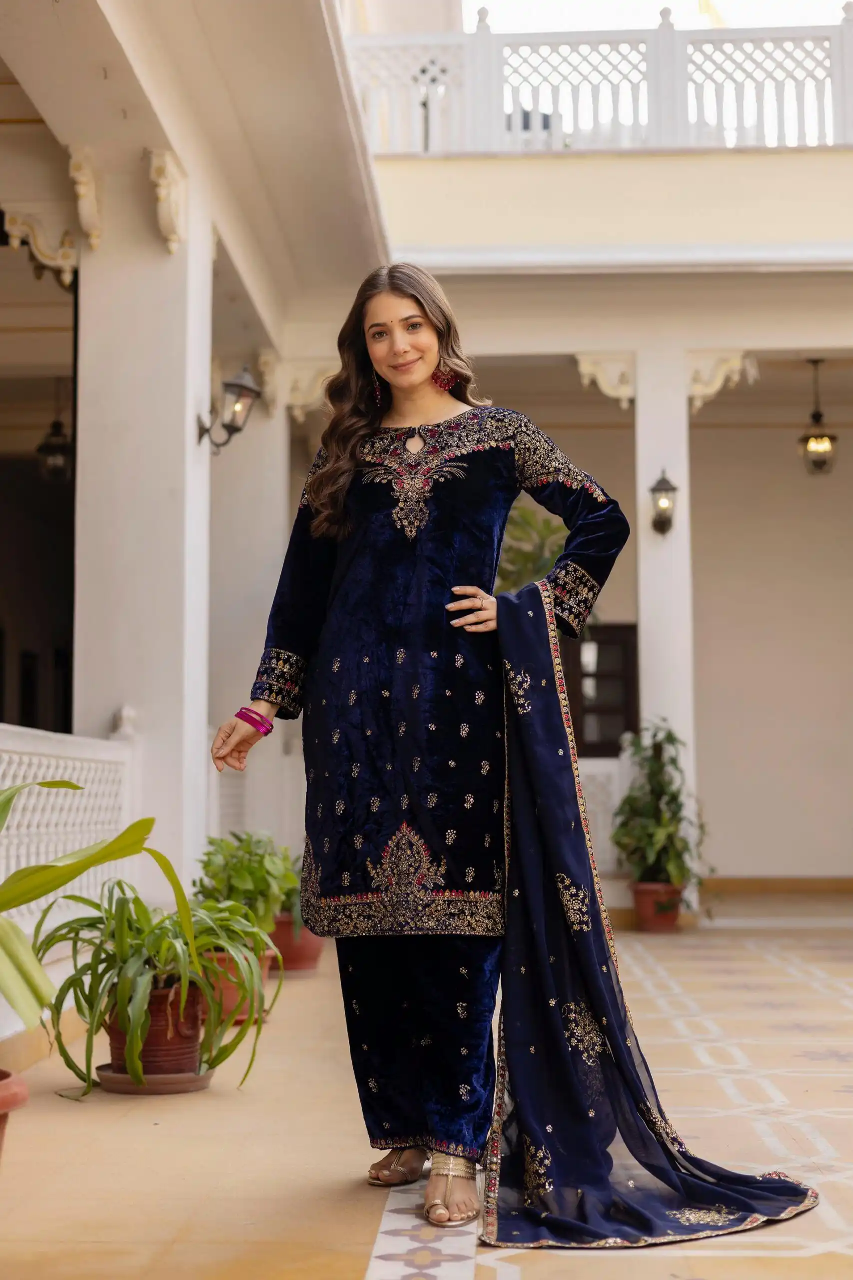 ST 1164 Navy Blue 9000 Velvet Salwar Suit Perfect for Wedding, Party, Family Gatherings, Ethnic Day, Holi – . Best Price ₹2149. Delivery 4-6 Working Days. | Jump Suits, Salwar suit, Casual Suits, Creative suits, Designer Suits, Palazzo Suits, Party Wear Suits, Patiala Suits, Straight Suits