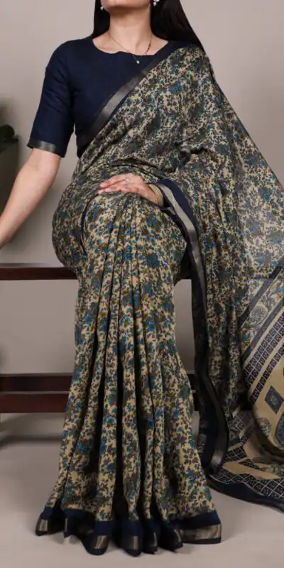 YNF 7200 Navy Blue Color Polyester Viscose Chanderi Saree with Zari Work. Get it for ₹1599. Delivery 4-6 Working Days. Shop now. | Designer Sarees, Sarees, Bollywood Sarees, Creative Sarees, Embroidered Sarees, Ethnic Saree, Modern Digital sarees, Party Wear Sarees