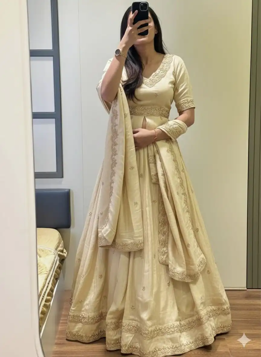 PC 552 Off White Color Chinon silk Lehenga Choli with Cut Work. Special Price ₹2499. Delivery 4-6 Working Days. Shop now. | Lehenga, Bollywood Lehenga, Creative Lehenga, Designer Lehenga, Embroidered Lehenga, Party Wear Lehenga