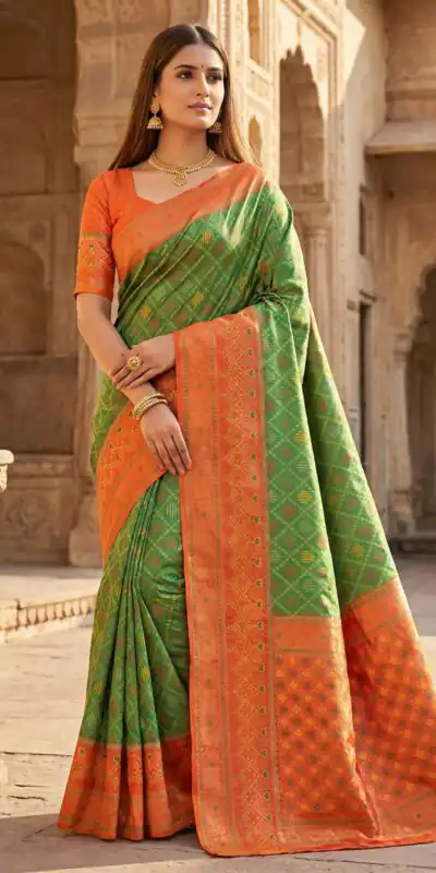 MB 6088 Parrot Green Color Lace Work & Zari Work Sareein Pochampalli Silk. Best Price ₹2049. Delivery 4-6 Working Days. Shop now. | Designer Sarees, Sarees, Bollywood Sarees, Creative Sarees, Embroidered Sarees, Ethnic Saree, Modern Digital sarees, Party Wear Sarees
