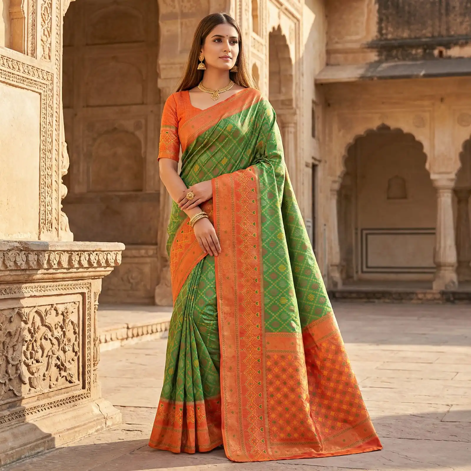 MB 6088 Parrot Green Color Lace Work & Zari Work Sareein Pochampalli Silk. Best Price ₹2049. Delivery 4-6 Working Days. Shop now. | Designer Sarees, Sarees, Bollywood Sarees, Creative Sarees, Embroidered Sarees, Ethnic Saree, Modern Digital sarees, Party Wear Sarees