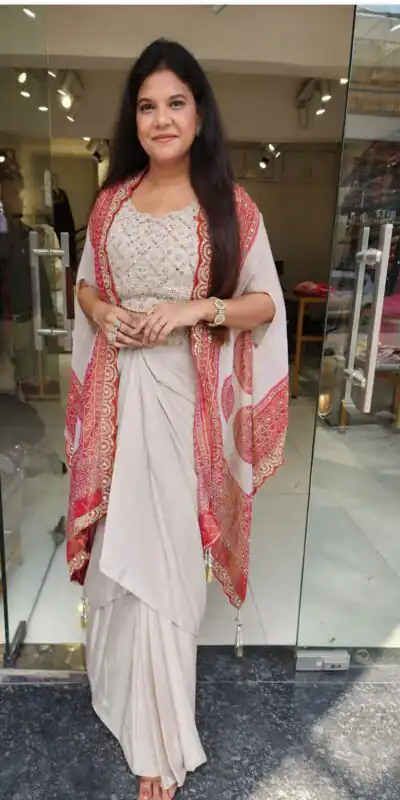BB 53 Peach Crap Silk Dhoti Suit. Perfect for Wedding, Party, Anniversary, Holi, Temple Visit â Available at âš2599 only. Delivery 4-6 Working Days. | Jump Suits, Salwar suit, Casual Suits, Creative suits, Designer Suits, Palazzo Suits, Party Wear Suits, Patiala Suits, Straight Suits