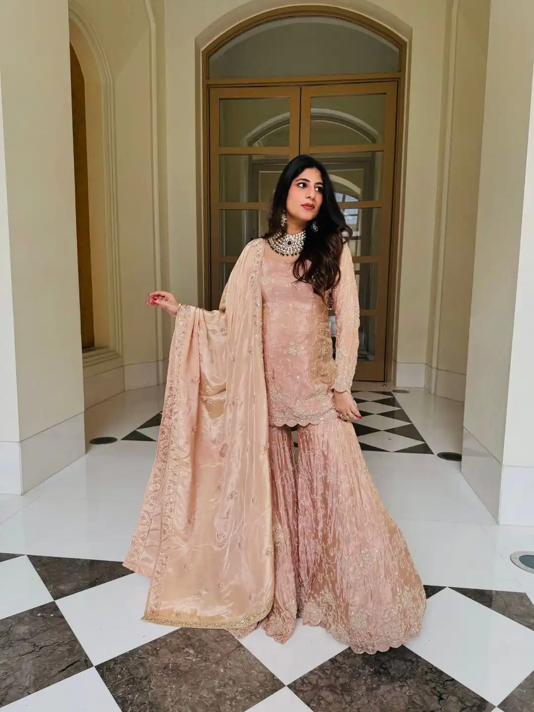 NSR 1704 Peach Color Simar Silk Salwar Suit with Embroidery Work. Now at just ₹2399. Delivery 4-6 Working Days. Shop now. | Jump Suits, Salwar suit, Casual Suits, Creative suits, Designer Suits, Palazzo Suits, Party Wear Suits, Patiala Suits, Straight Suits