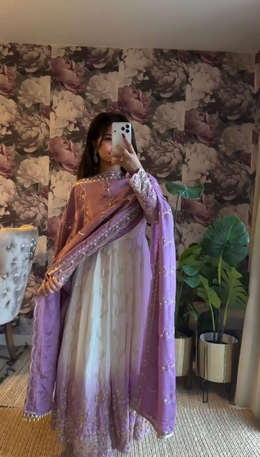 RTC 5986 Lavender Star Gorgette Salwar Suit with Designer Work. Affordable Price ₹2599. Delivery 4-6 Working Days. Shop now. | Anarkali Suits, Bollywood Anarkali, Creative-Anarkali, Designer Anarkali, Embroidered Anarkali, Party Wear Anarkali