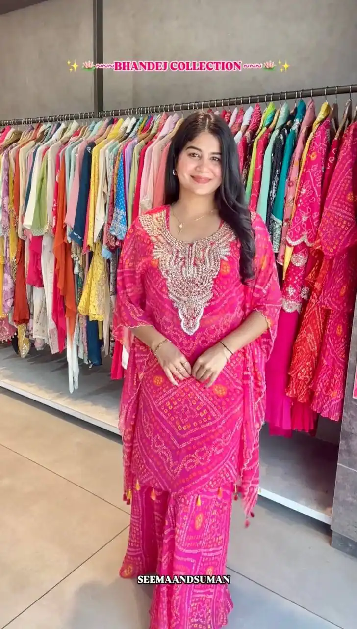 ST 226 Pink Color Georgette Salwar Suit with Embroidery Work. Introductory Price ₹1749. Delivery 4-6 Working Days. Shop now. | Jump Suits, Salwar suit, Casual Suits, Creative suits, Designer Suits, Palazzo Suits, Party Wear Suits, Patiala Suits, Straight Suits