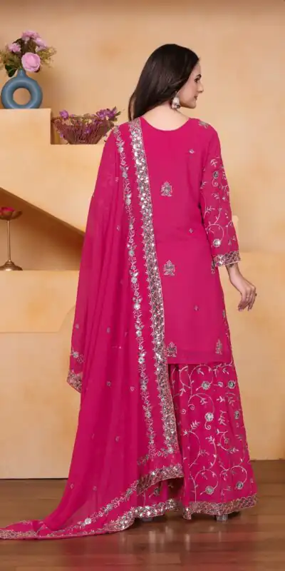 FE 99 Pink Color Fox Georgette Salwar Suit with Embroidery Work. Online Now at just ₹2549. Delivery 4-6 Working Days. Shop now. | Jump Suits, Salwar suit, Casual Suits, Creative suits, Designer Suits, Palazzo Suits, Party Wear Suits, Patiala Suits, Straight Suits