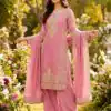 SRK 5316 Pink Organza Silk Salwar Suit Perfect for Wedding, Party, Makar Sankranti, Eid, Durga Puja – . Affordable Price ₹2149. Delivery 4-6 Workin | Jump Suits, Salwar suit, Casual Suits, Creative suits, Designer Suits, Palazzo Suits, Party Wear Suits, Patiala Suits, Straight Suits