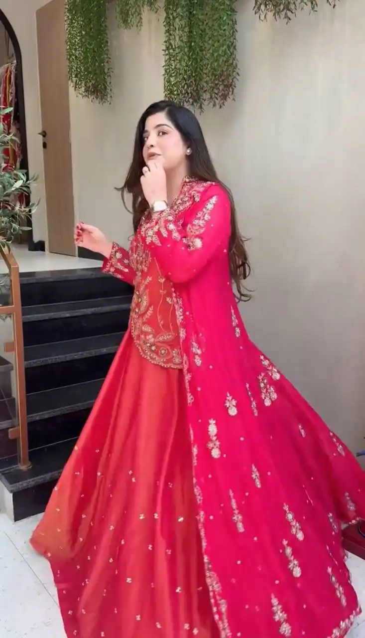 PC 554 Pink Color Simar Lehenga Choli with Embroidery Work. Online Exclusive Offer ₹3149. Delivery 4-6 Working Days. Shop now. | Lehenga, Bollywood Lehenga, Creative Lehenga, Designer Lehenga, Embroidered Lehenga, Party Wear Lehenga