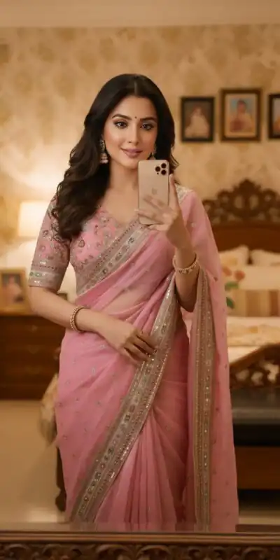 SC 1018 Pink Soft Organza Silk Saree with Lace Work & Embroidery Work. Festive Deal âš2099. Delivery 4-6 Working Days. Shop now. | Designer Sarees, Sarees, Bollywood Sarees, Creative Sarees, Embroidered Sarees, Ethnic Saree, Modern Digital sarees, Party Wear Sarees