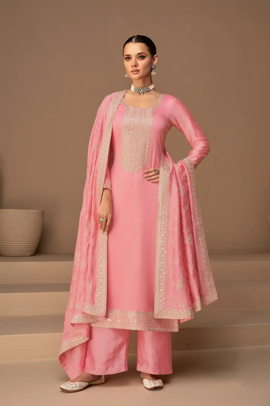FC 9522 Pink Vichitra Salwar Suitwith Embroidery Work & Stone Work. Exclusive Offer ₹2499. Delivery 4-6 Working Days. Shop now. | Jump Suits, Tops & Bottoms, Track Suits, Salwar suit, Casual Suits, Creative suits, Designer Suits, Palazzo Suits, Party Wear Suits, Patiala Suits, Straight Suits, Trendy Wear