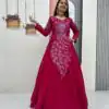 PC 564 Pink Vichitra Silk Gown Perfect for Wedding, Party, Holi, Anniversary, Mehendi –. Grab it for ₹2049. Delivery 4-6 Working Days. Shop now. | Gowns, Bollywood Gowns, Creative Gowns, Designer Gowns, Embroidered Gowns, Party Wear Gowns