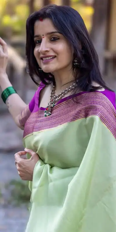 KPR 280 Pista Color Soft Lichi Silk Saree with Lace Border & Lace Work. Best Price ₹1449. Delivery 4-6 Working Days. Shop now. | Designer Sarees, Sarees, Bollywood Sarees, Creative Sarees, Embroidered Sarees, Ethnic Saree, Modern Digital sarees, Party Wear Sarees