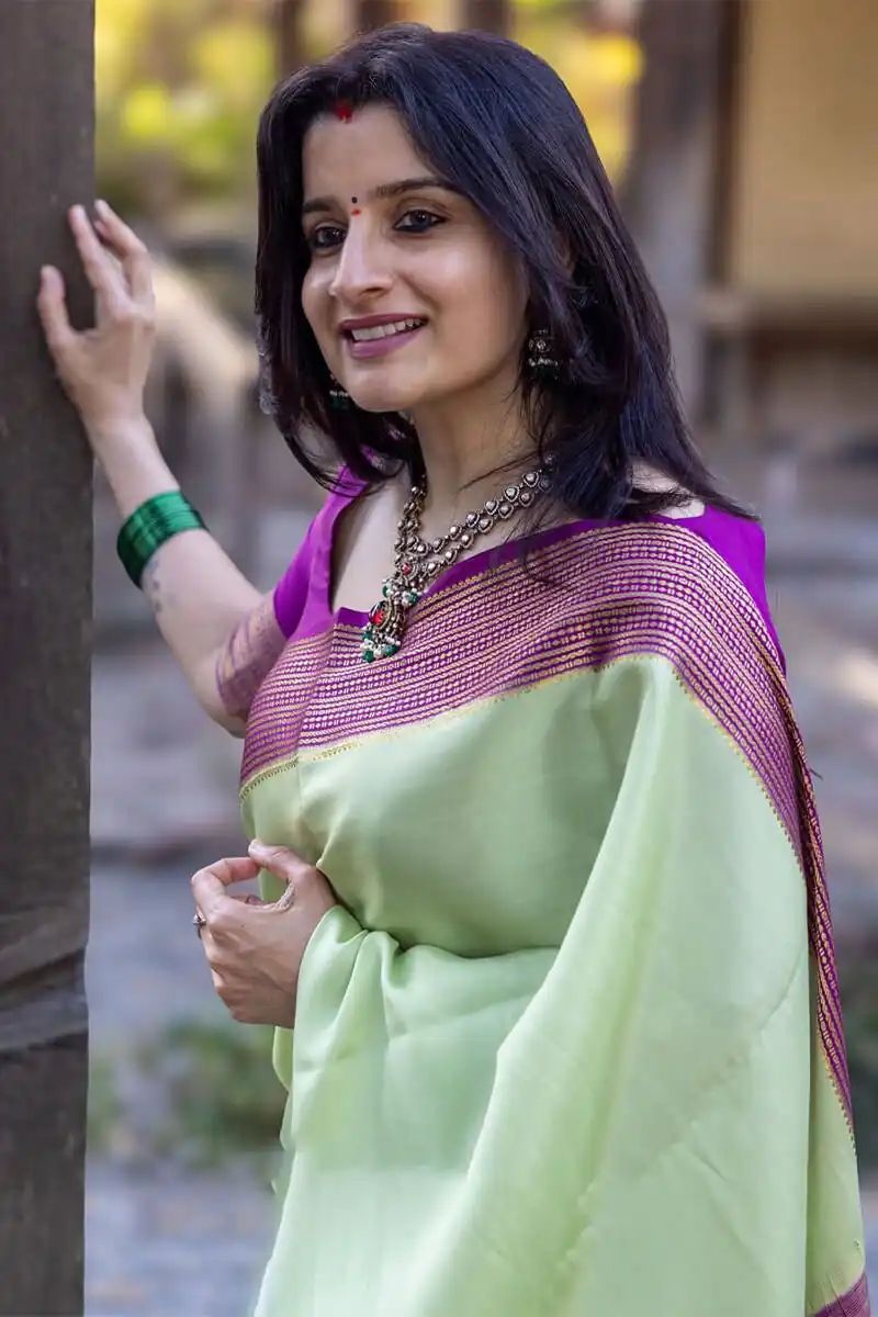 KPR 280 Pista Color Soft Lichi Silk Saree with Lace Border & Lace Work. Best Price ₹1449. Delivery 4-6 Working Days. Shop now. | Designer Sarees, Sarees, Bollywood Sarees, Creative Sarees, Embroidered Sarees, Ethnic Saree, Modern Digital sarees, Party Wear Sarees