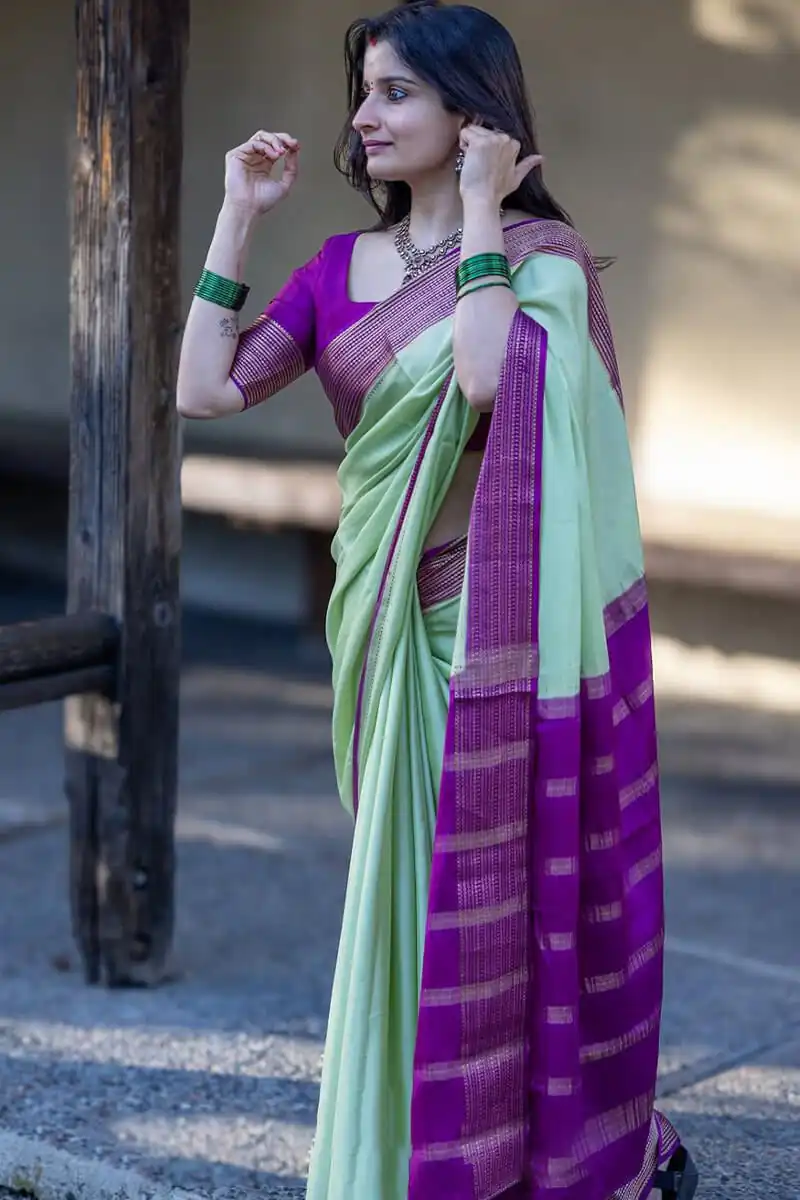 KPR 280 Pista Color Soft Lichi Silk Saree with Lace Border & Lace Work. Best Price ₹1449. Delivery 4-6 Working Days. Shop now. | Designer Sarees, Sarees, Bollywood Sarees, Creative Sarees, Embroidered Sarees, Ethnic Saree, Modern Digital sarees, Party Wear Sarees