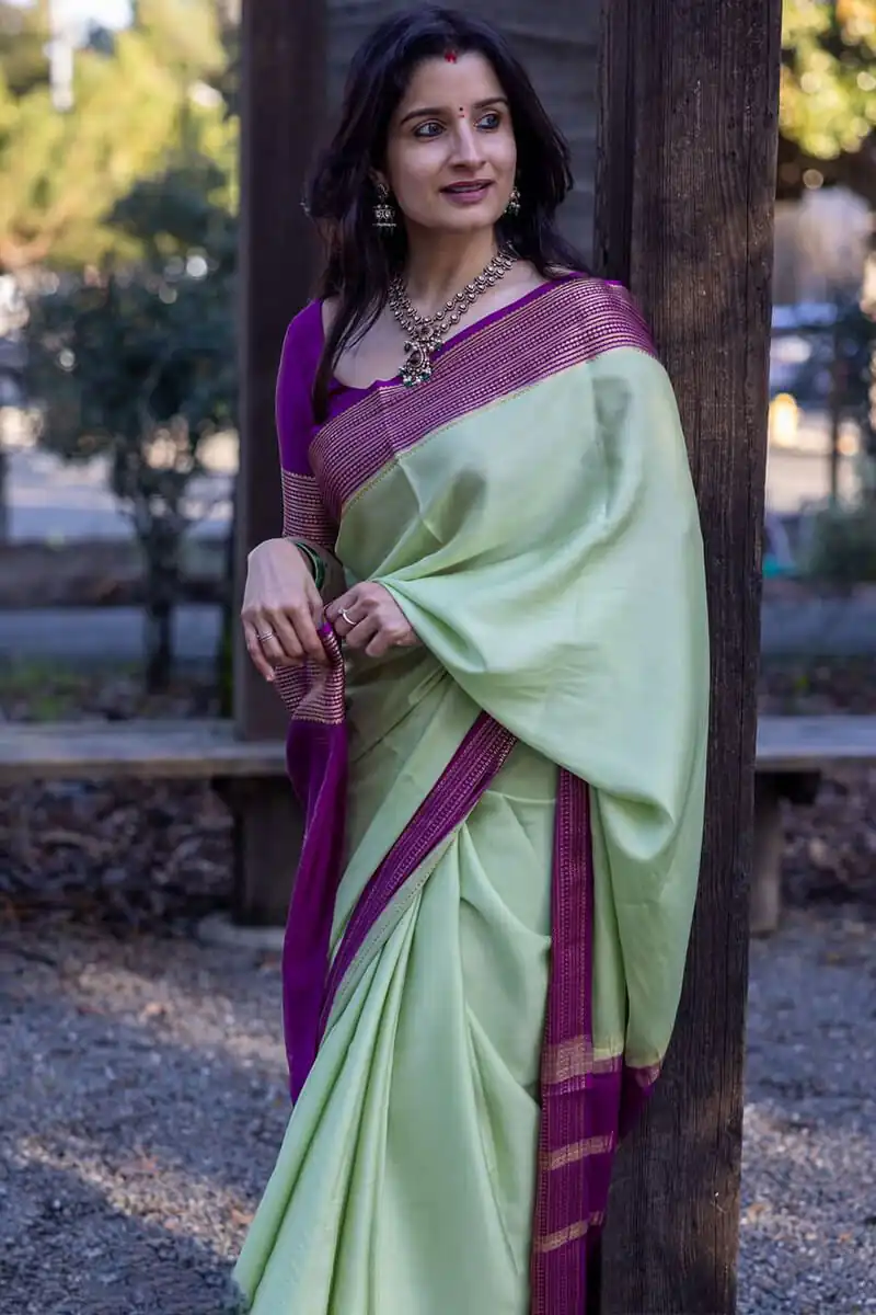 KPR 280 Pista Color Soft Lichi Silk Saree with Lace Border & Lace Work. Best Price ₹1449. Delivery 4-6 Working Days. Shop now. | Designer Sarees, Sarees, Bollywood Sarees, Creative Sarees, Embroidered Sarees, Ethnic Saree, Modern Digital sarees, Party Wear Sarees