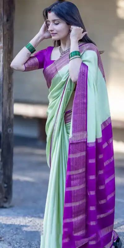 KPR 280 Pista Color Soft Lichi Silk Saree with Lace Border & Lace Work. Best Price ₹1449. Delivery 4-6 Working Days. Shop now. | Designer Sarees, Sarees, Bollywood Sarees, Creative Sarees, Embroidered Sarees, Ethnic Saree, Modern Digital sarees, Party Wear Sarees