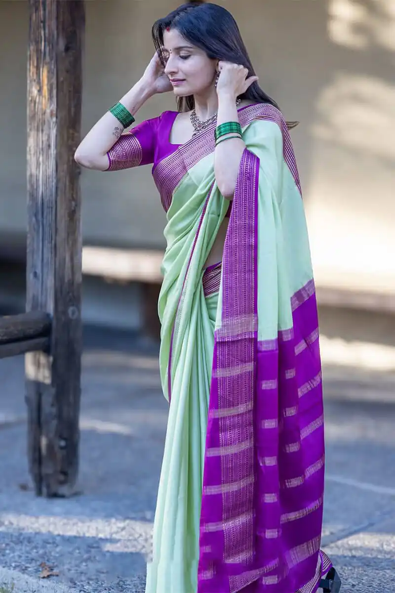 KPR 280 Pista Color Soft Lichi Silk Saree with Lace Border & Lace Work. Best Price ₹1449. Delivery 4-6 Working Days. Shop now. | Designer Sarees, Sarees, Bollywood Sarees, Creative Sarees, Embroidered Sarees, Ethnic Saree, Modern Digital sarees, Party Wear Sarees