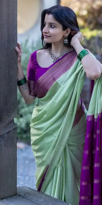 KPR 280 Pista Color Soft Lichi Silk Saree with Lace Border & Lace Work. Best Price ₹1449. Delivery 4-6 Working Days. Shop now. | Designer Sarees, Sarees, Bollywood Sarees, Creative Sarees, Embroidered Sarees, Ethnic Saree, Modern Digital sarees, Party Wear Sarees