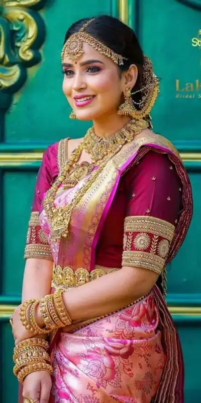 KP 4035 Peach Soft Lichi Silk Saree Perfect for Wedding, Party, Reception, Diwali, Ethnic Day – . Affordable Price ₹1449. Delivery 4-6 Working Days. | Designer Sarees, Sarees, Bollywood Sarees, Creative Sarees, Embroidered Sarees, Ethnic Saree, Modern Digital sarees, Party Wear Sarees