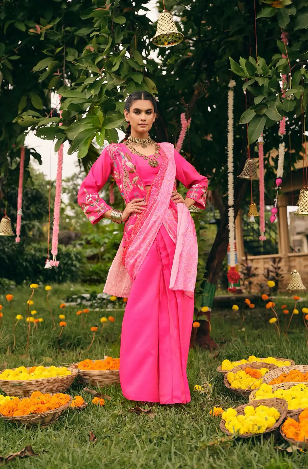 RR 34 Pink Shimmer Saree Perfect for Wedding, Party, Cultural Events, Durga Puja, Reception – . Best Price ₹2049. Delivery 4-6 Working Days. Shop now. | Designer Sarees, Modern Digital sarees, Sarees, Bollywood Sarees, Creative Sarees, Embroidered Sarees, Ethnic Saree, Party Wear Sarees