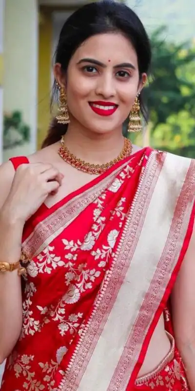 KPR 110 Red Soft Lichi Silk Saree Perfect for Wedding, Party, Reception, Diwali, Ethnic Day – . Affordable Price ₹1299. Delivery 4-6 Working Days. | Designer Sarees, Modern Digital sarees, Sarees, Bollywood Sarees, Creative Sarees, Embroidered Sarees, Ethnic Saree, Party Wear Sarees