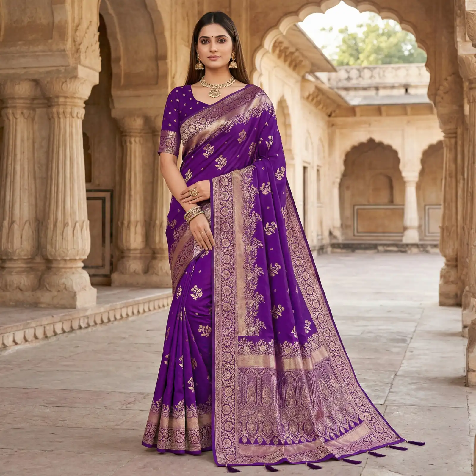 MB 39 Purple Color Banarasi Saree with Zari Work & Lace Work. Introductory Price ₹1899. Delivery 4-6 Working Days. Shop now. | Designer Sarees, Sarees, Bollywood Sarees, Creative Sarees, Embroidered Sarees, Ethnic Saree, Modern Digital sarees, Party Wear Sarees
