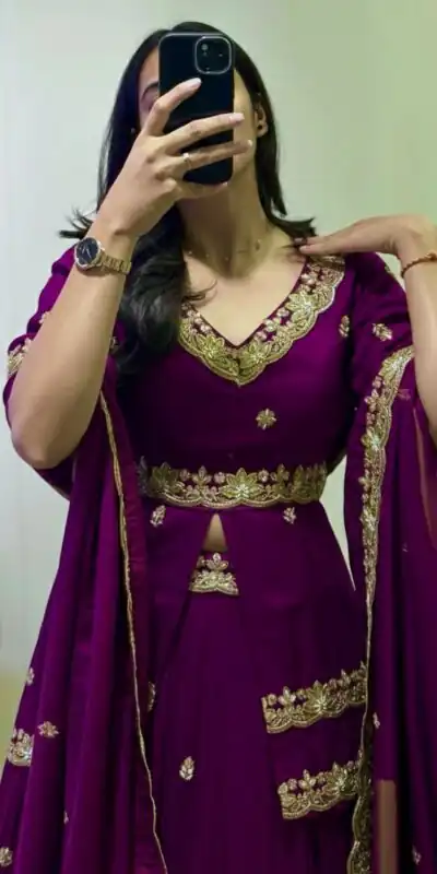 PC 552 Purple Color Chinon silk Lehenga Choli with Cut Work. Special Online Price ₹2499. Delivery 4-6 Working Days. Shop now. | Lehenga, Bollywood Lehenga, Creative Lehenga, Designer Lehenga, Embroidered Lehenga, Party Wear Lehenga