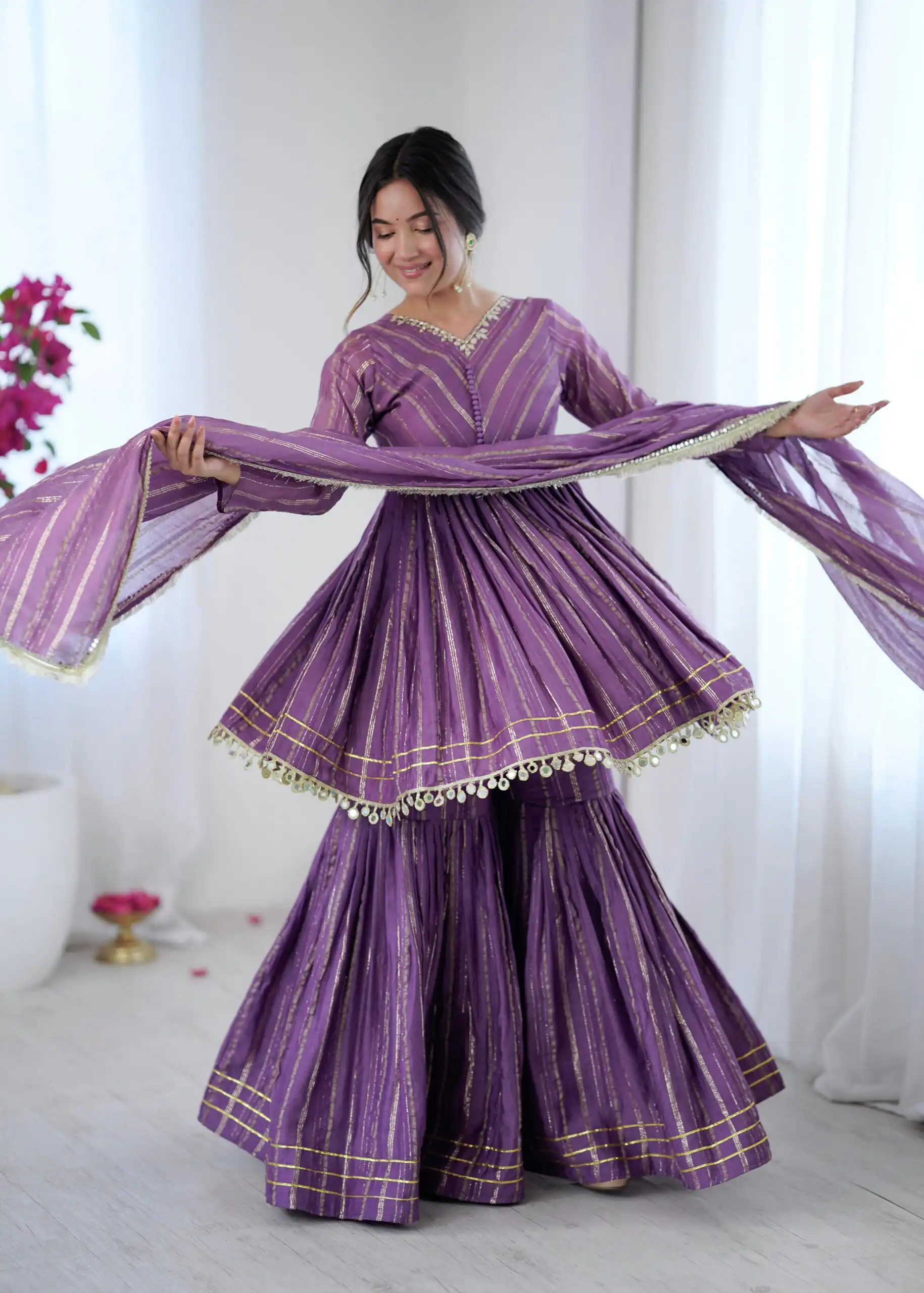 SRK 5300 Purple Mal Chanderi With Lace Work & Mirror Work Salwar Suit . Get it for ₹2099. Delivery 4-6 Working Days. Shop now. | Jump Suits, Tops & Bottoms, Track Suits, Salwar suit, Casual Suits, Creative suits, Designer Suits, Palazzo Suits, Party Wear Suits, Patiala Suits, Straight Suits, Trendy Wear