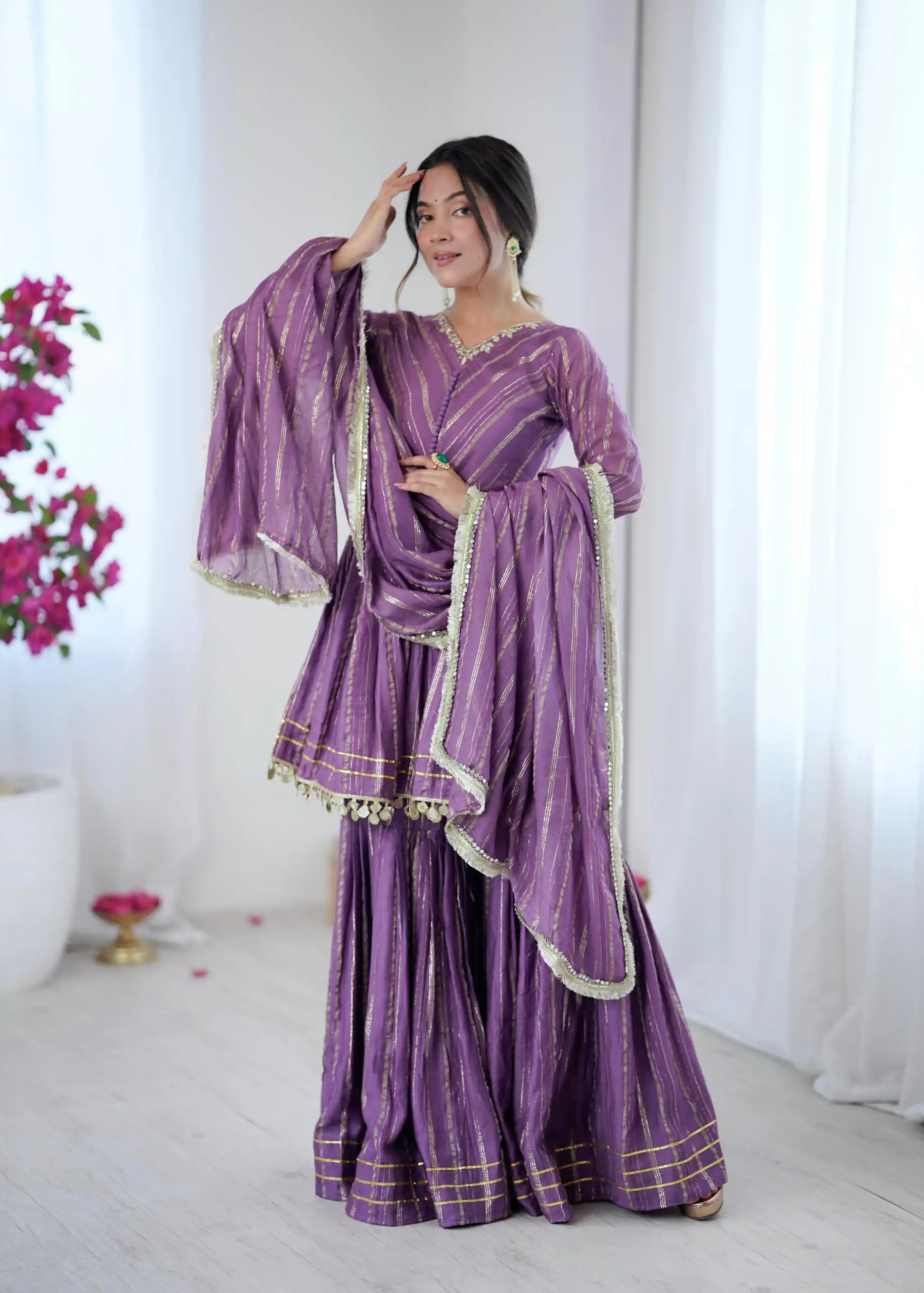 SRK 5300 Purple Mal Chanderi With Lace Work & Mirror Work Salwar Suit . Get it for ₹2099. Delivery 4-6 Working Days. Shop now. | Jump Suits, Tops & Bottoms, Track Suits, Salwar suit, Casual Suits, Creative suits, Designer Suits, Palazzo Suits, Party Wear Suits, Patiala Suits, Straight Suits, Trendy Wear