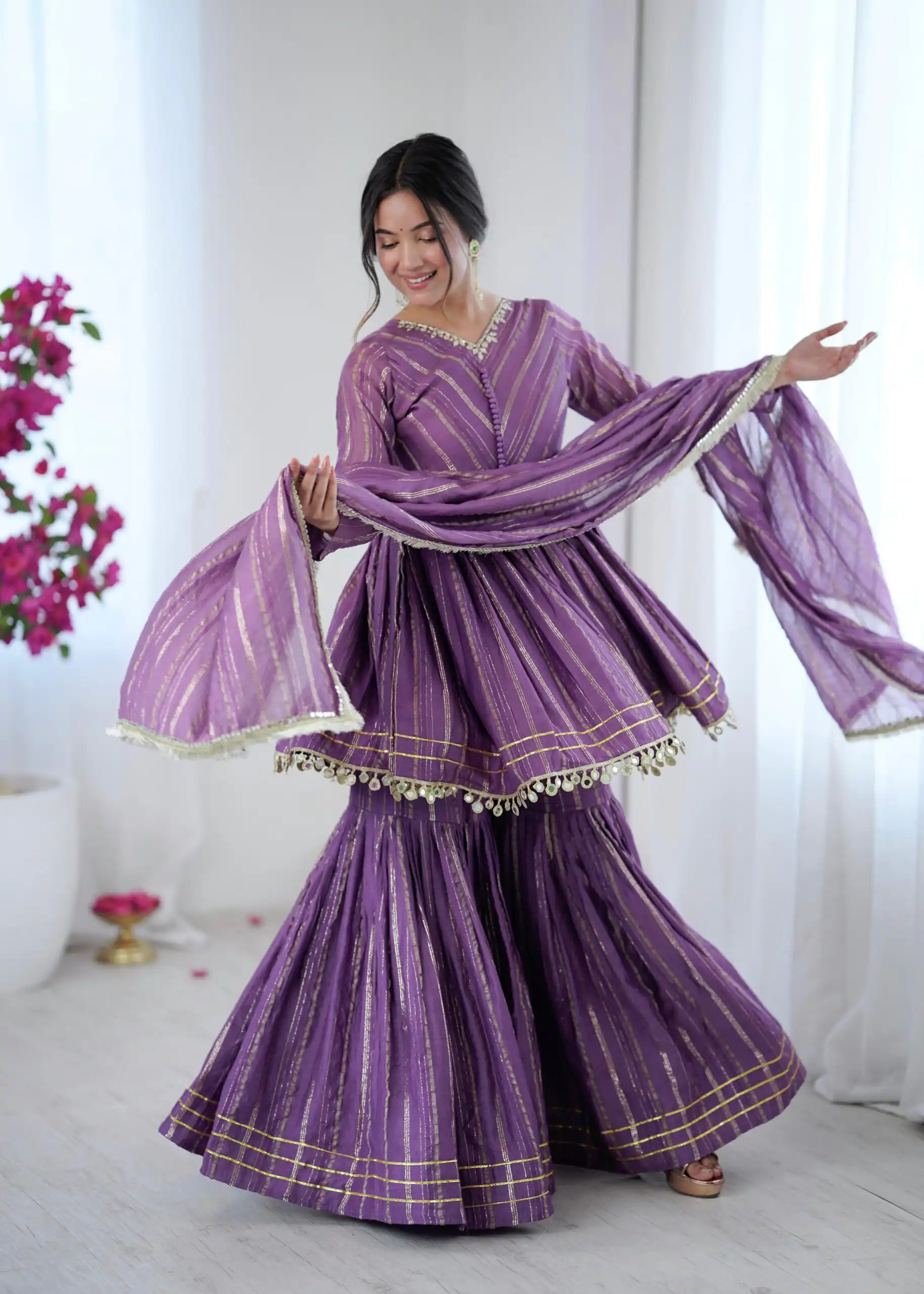 SRK 5300 Purple Mal Chanderi With Lace Work & Mirror Work Salwar Suit . Get it for ₹2099. Delivery 4-6 Working Days. Shop now. | Jump Suits, Tops & Bottoms, Track Suits, Salwar suit, Casual Suits, Creative suits, Designer Suits, Palazzo Suits, Party Wear Suits, Patiala Suits, Straight Suits, Trendy Wear