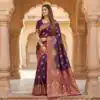 MB 56 Purple Paithani Silk Saree with Lace Border & Lace Work. Affordable Price ₹2399. Delivery 4-6 Working Days. Shop now. | Designer Sarees, Sarees, Bollywood Sarees, Creative Sarees, Embroidered Sarees, Ethnic Saree, Modern Digital sarees, Party Wear Sarees