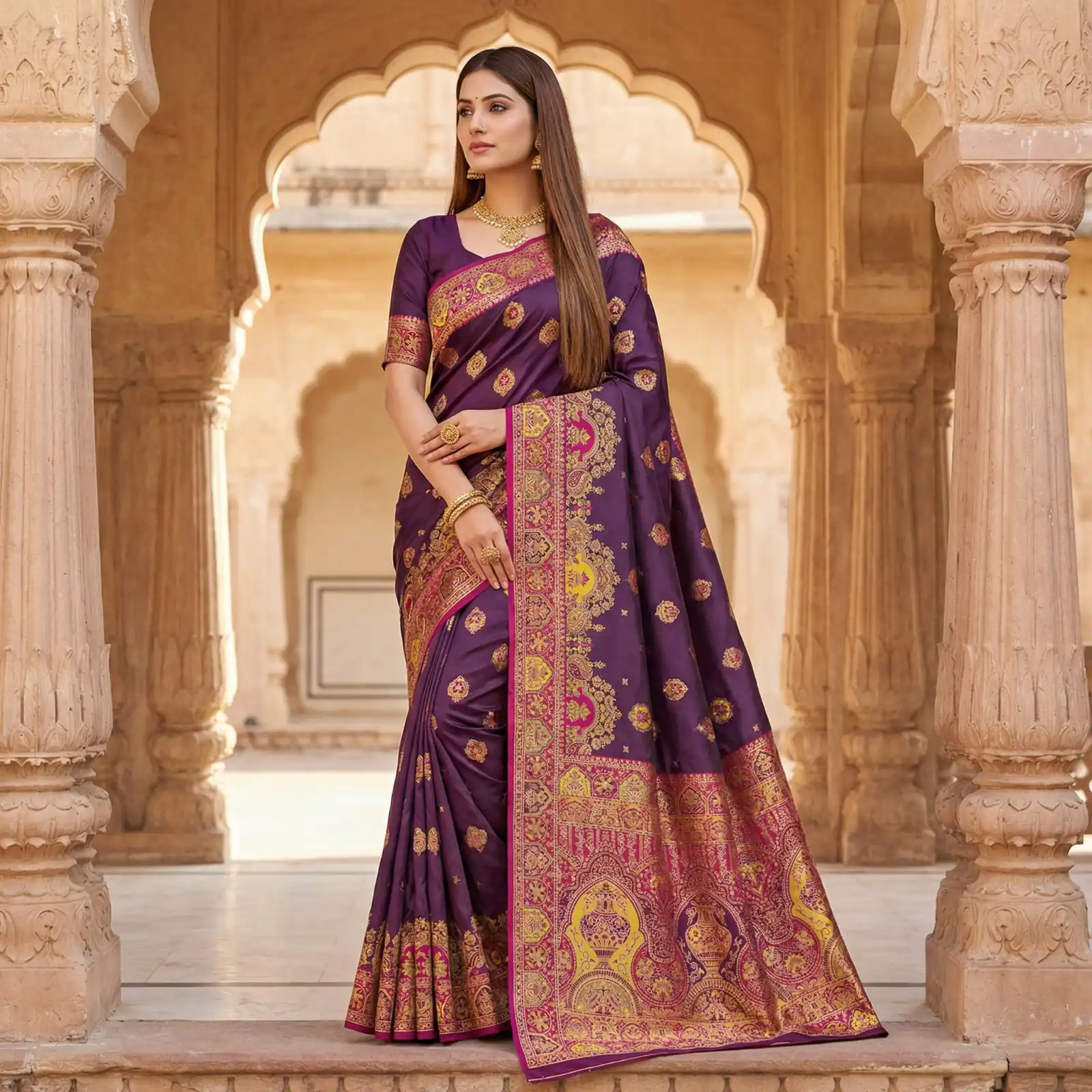 MB 56 Purple Paithani Silk Saree with Lace Border & Lace Work. Affordable Price ₹2399. Delivery 4-6 Working Days. Shop now. | Designer Sarees, Sarees, Bollywood Sarees, Creative Sarees, Embroidered Sarees, Ethnic Saree, Modern Digital sarees, Party Wear Sarees