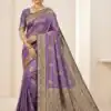 MB 13 Purple Color Smooth Satin Gold Butta Zari Work Saree. Online Special Price ₹2149. Delivery 4-6 Working Days. Shop now. | Designer Sarees, Sarees, Bollywood Sarees, Creative Sarees, Embroidered Sarees, Ethnic Saree, Modern Digital sarees, Party Wear Sarees