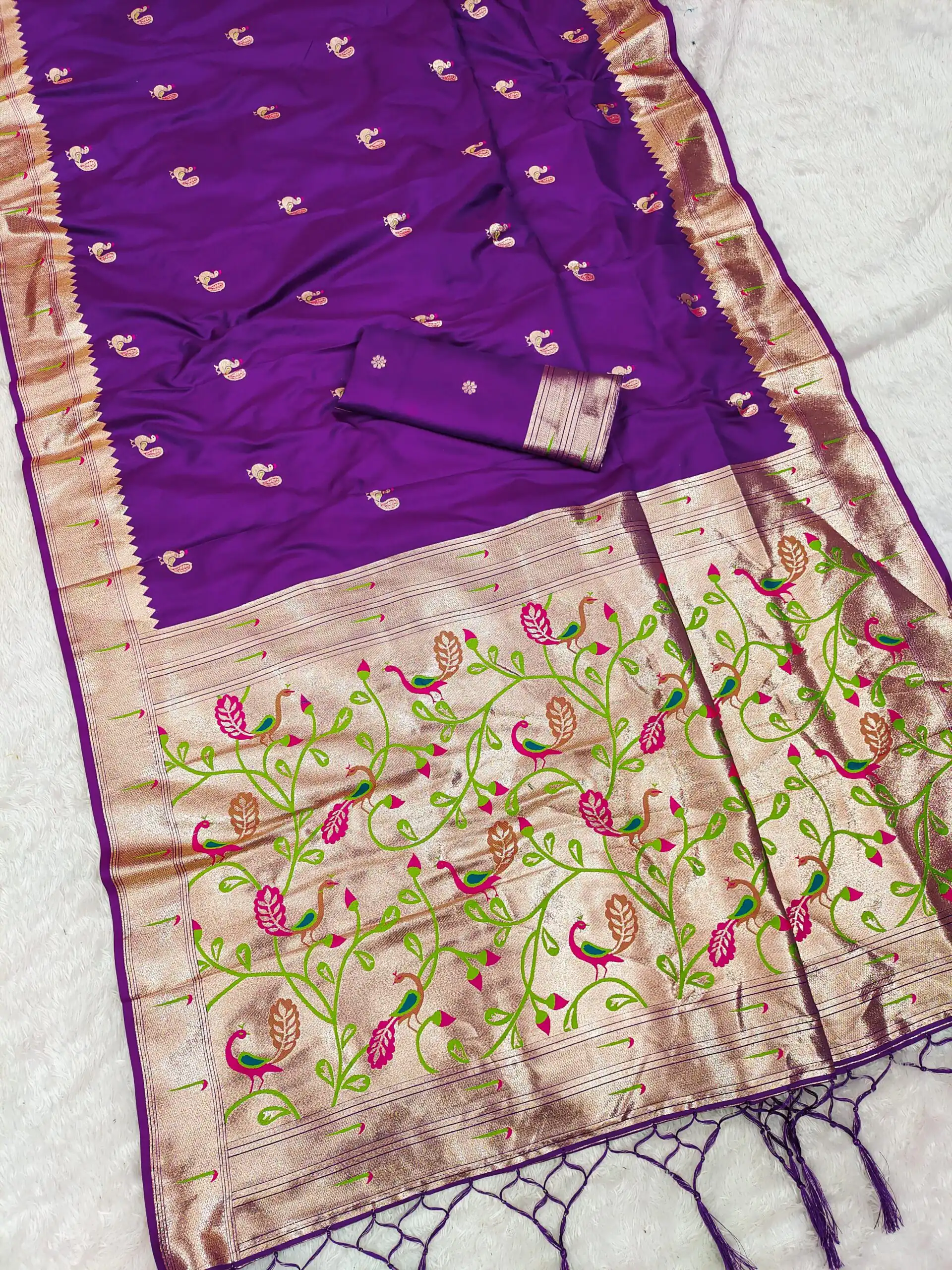 MB 389 Purple Soft Paithani Silk Saree with Lace Work & Zari Work. Affordable Price ₹2049. Delivery 4-6 Working Days. Shop now. | Designer Sarees, Sarees, Bollywood Sarees, Creative Sarees, Embroidered Sarees, Ethnic Saree, Modern Digital sarees, Party Wear Sarees