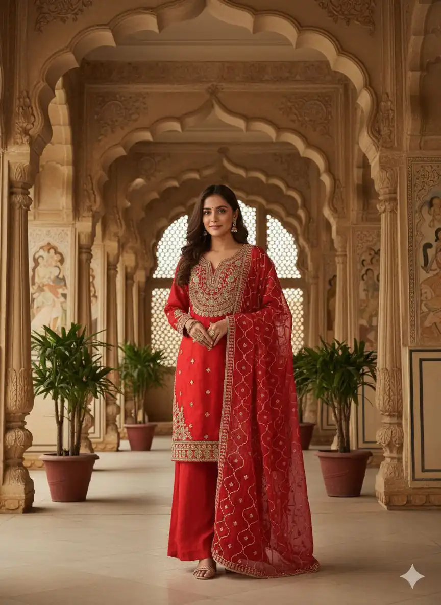 LG 2068 Red Salwar Suit Perfect for Wedding, Party, Baisakhi, Haldi, Ethnic Day –. Special Price ₹2149. Delivery 4-6 Working Days. Shop now. | Jump Suits, Salwar suit, Casual Suits, Creative suits, Designer Suits, Palazzo Suits, Party Wear Suits, Patiala Suits, Straight Suits