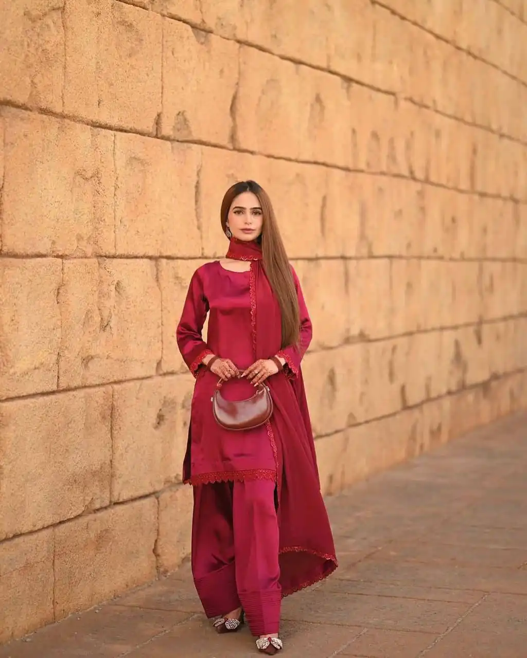 LG 1947 Red in French Crape. Lace Work & Embroidery Work Salwar Suit Grab it for ₹1699. Delivery 4-6 Working Days. Shop now. | Jump Suits, Salwar suit, Casual Suits, Creative suits, Designer Suits, Palazzo Suits, Party Wear Suits, Patiala Suits, Straight Suits